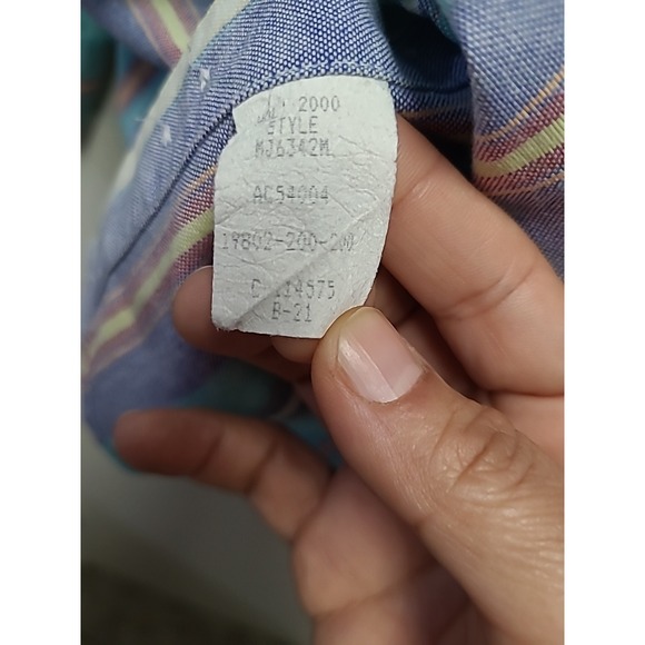 Vintage Twenty X Button Down Long  Sleeve Plaid Cotton Western Men's Shirt XL - Picture 8 of 8